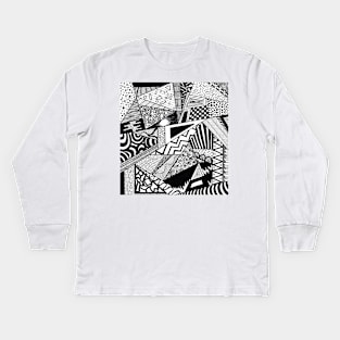 Chaos Doodling Kids Long Sleeve T-Shirt